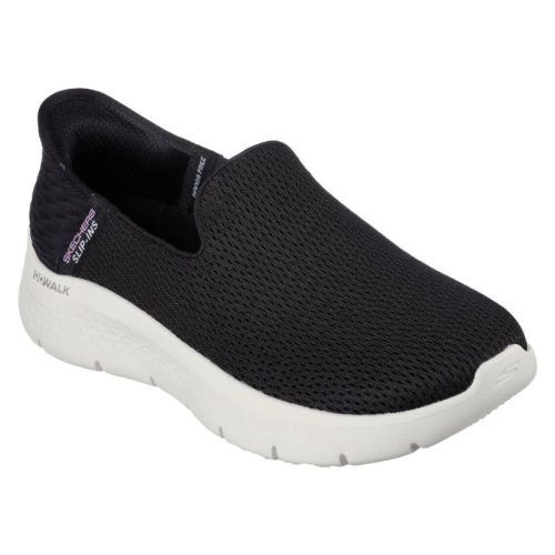 124963 slip in go walk flex relish black white b