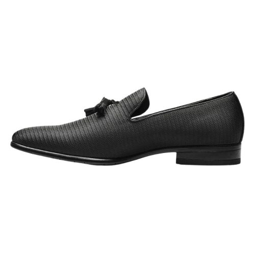 25343 tazewell plain tassel slip on black c