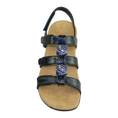 44amber amber sling sandal navy b