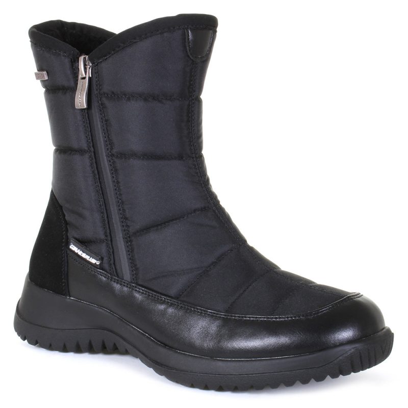 T21604 lindsay nylon zip boot black b