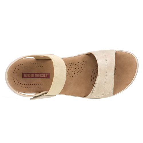 T22153 caroline velcro sandal beige d