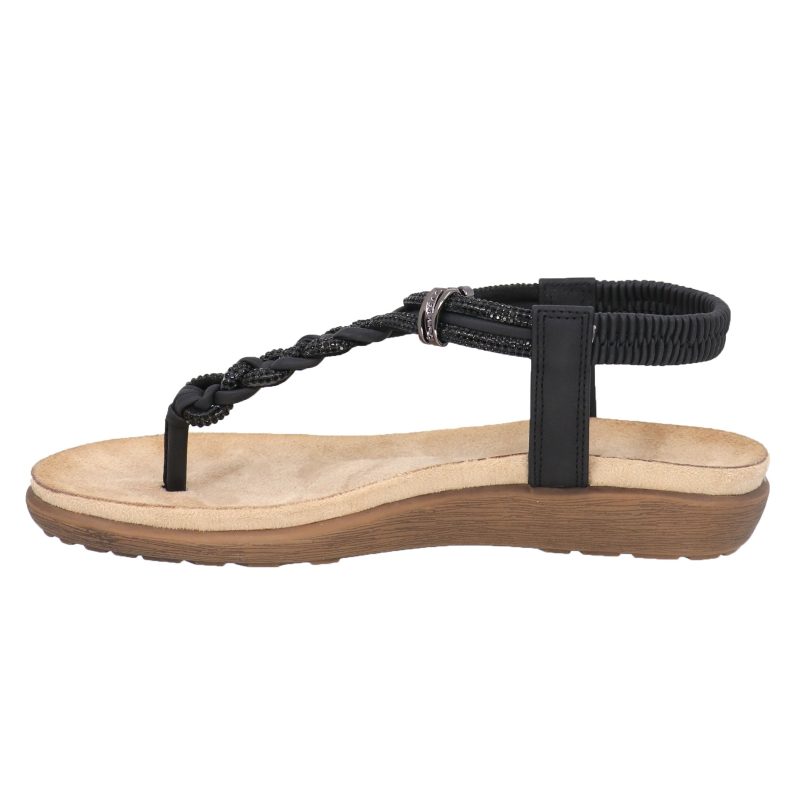 T24108 trisha braided sandal black c