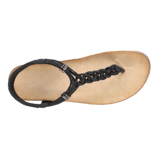 T24108 trisha braided sandal black d