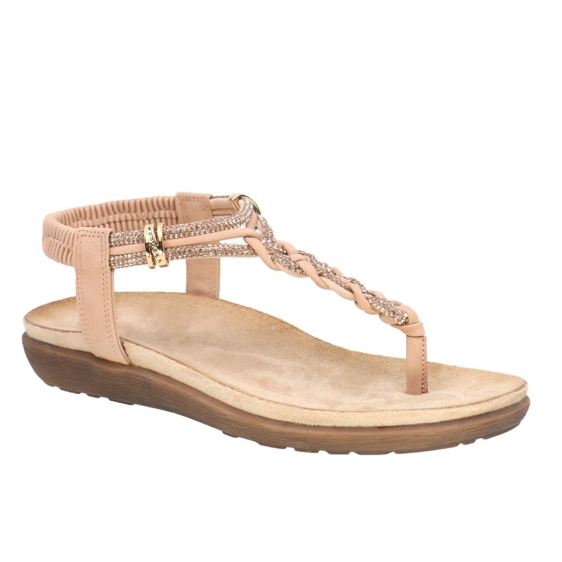 T24108 trisha braided sandal pink b