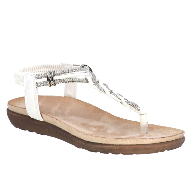 T24108 trisha braided sandal white b