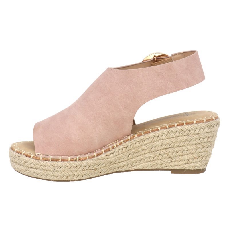 T24116 sasha wedge sandal pink c