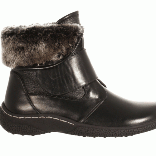 t17656 gill 2 velcro winterboot black b