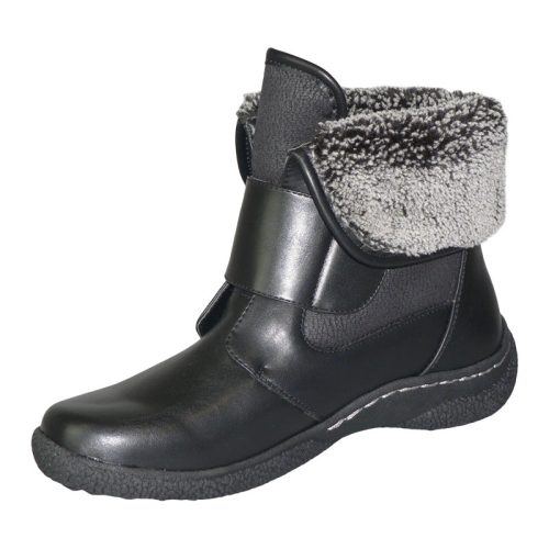 t17656 gill 2 velcro winterboot black c