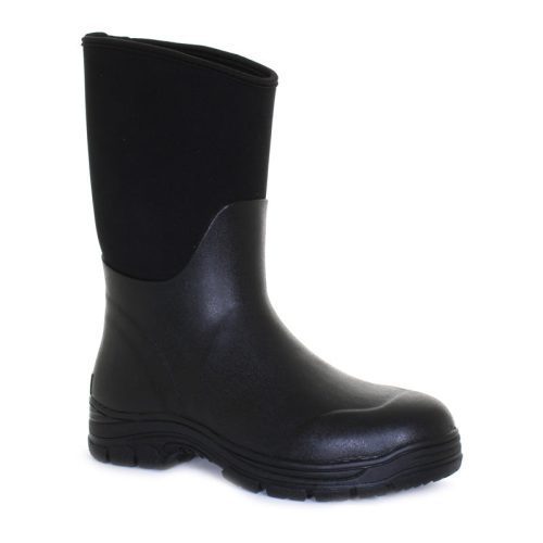 t22120 mens all season rubber boot black black b