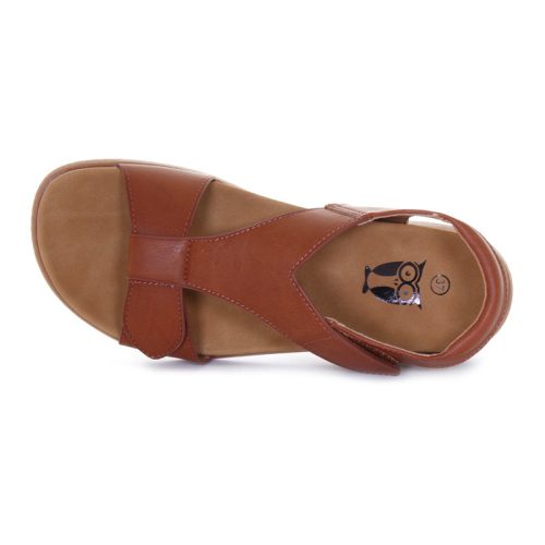 t23157 loli s4024 2 velcro sandal camel d