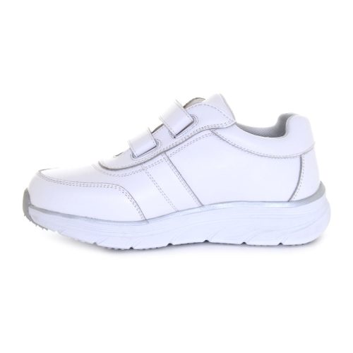 t23199 margaret velcro walker white silver c