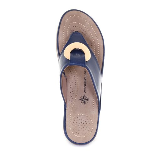 t23276 vicky thong sandal navy d