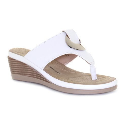 t23276 vicky thong sandal white b