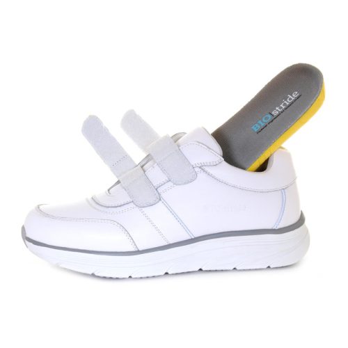 t23305 joseph velcro walker white silver d