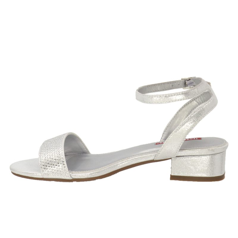 t24101 sunny square heel silver shimmer c