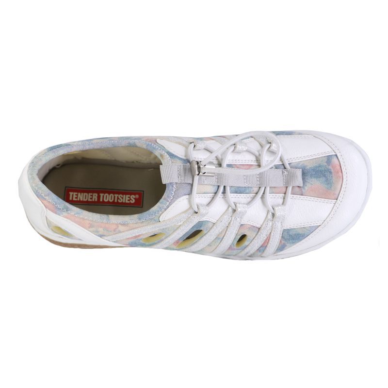 t24105 bonnie casual white multi e