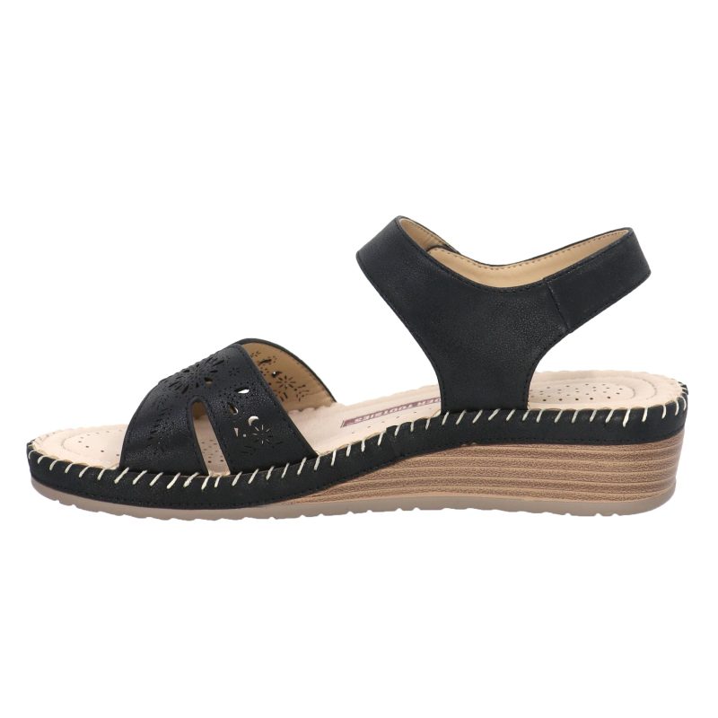 t24110 cindy sandal black c