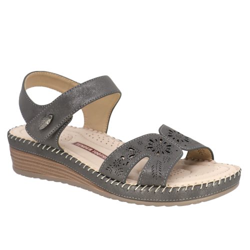 t24110 cindy sandal pewter b