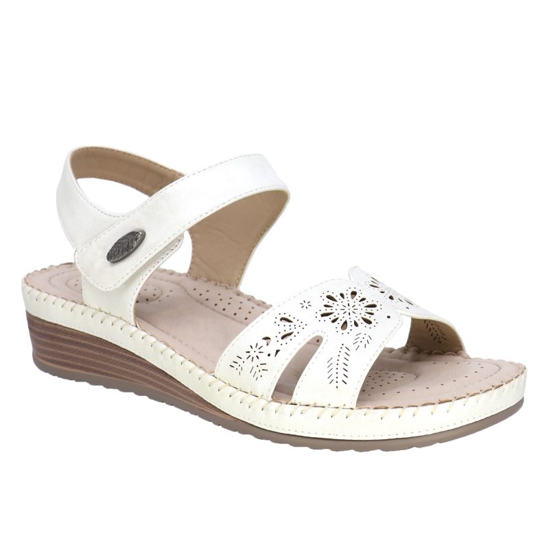 t24110 cindy sandal white b