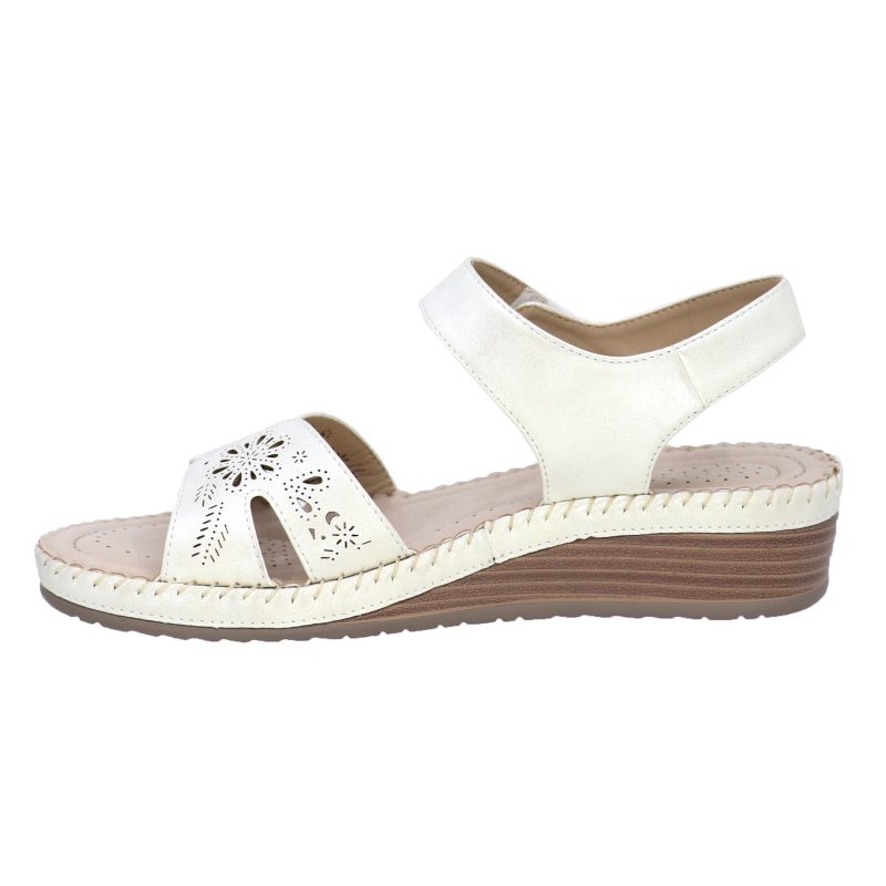 t24110 cindy sandal white c