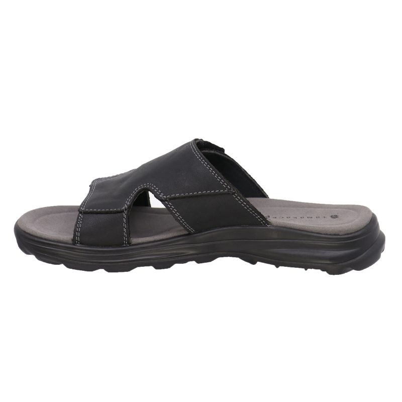 t24118 mens velcro sandal black c