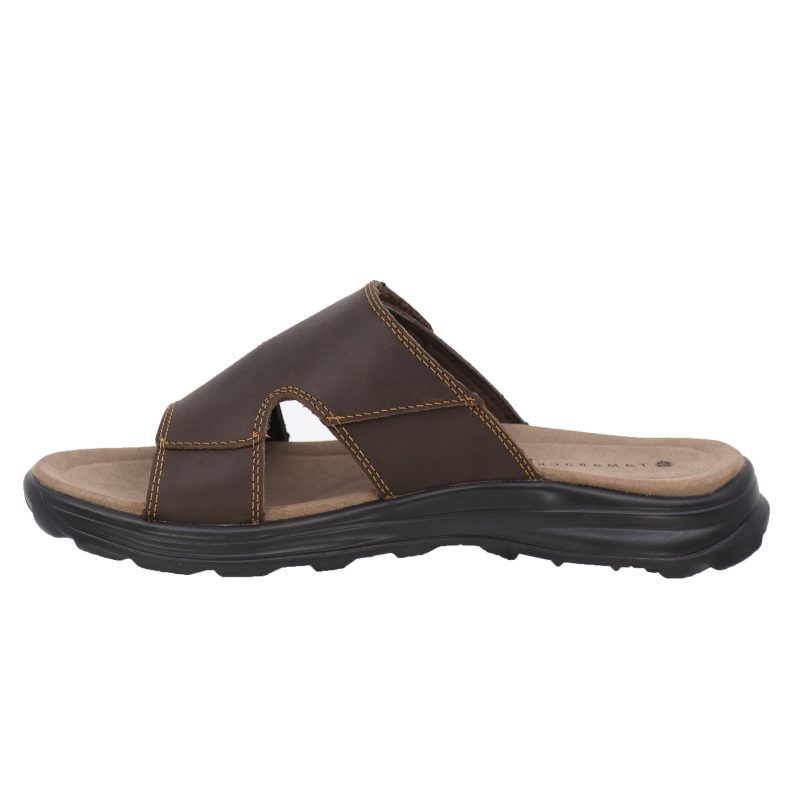 t24118 mens velcro sandal brown c